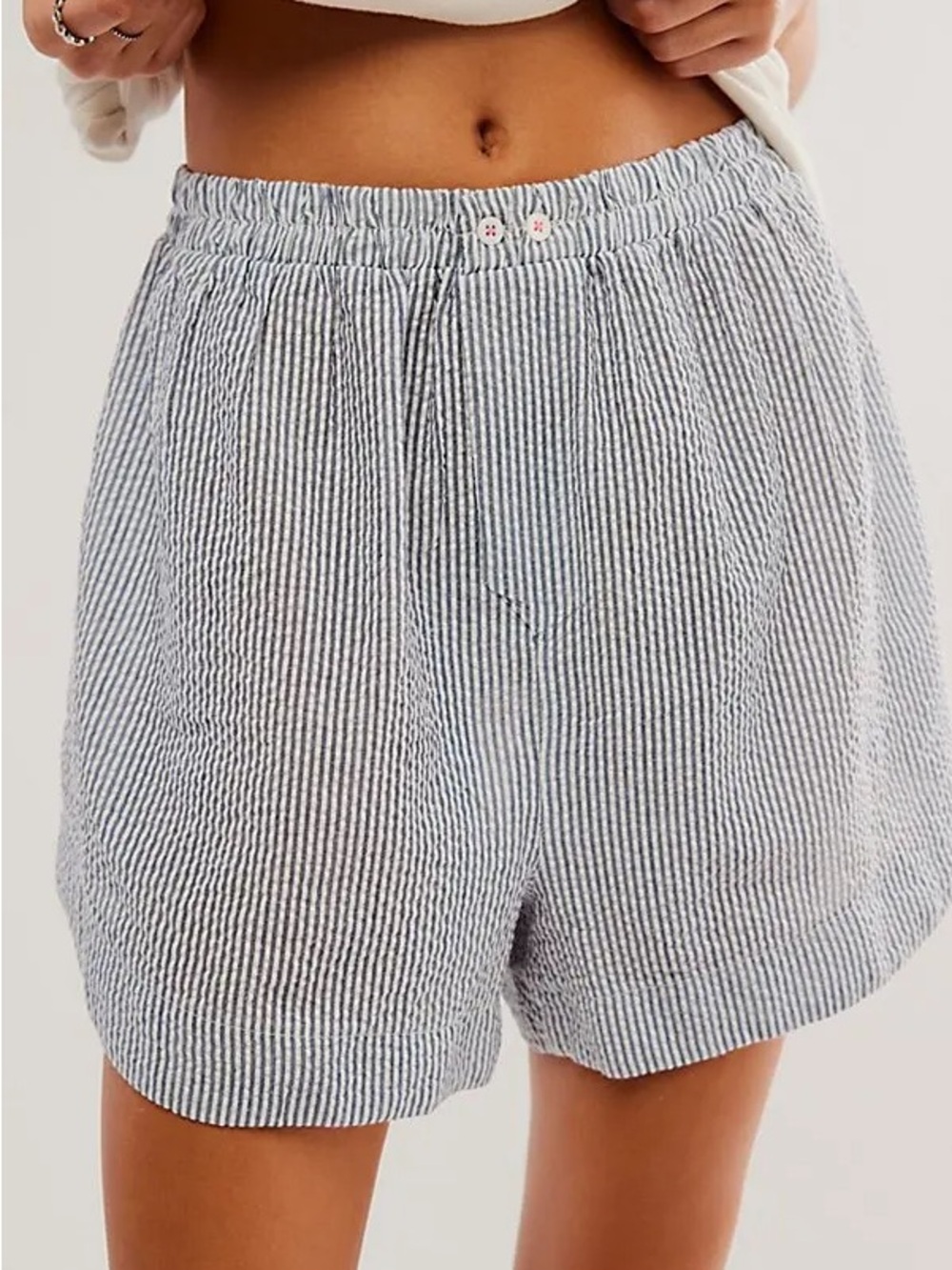 FREE PEOPLE INTIMATELY CLOUD NINE BOXER - NAVY COMBO Size Medium